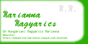 marianna magyarics business card